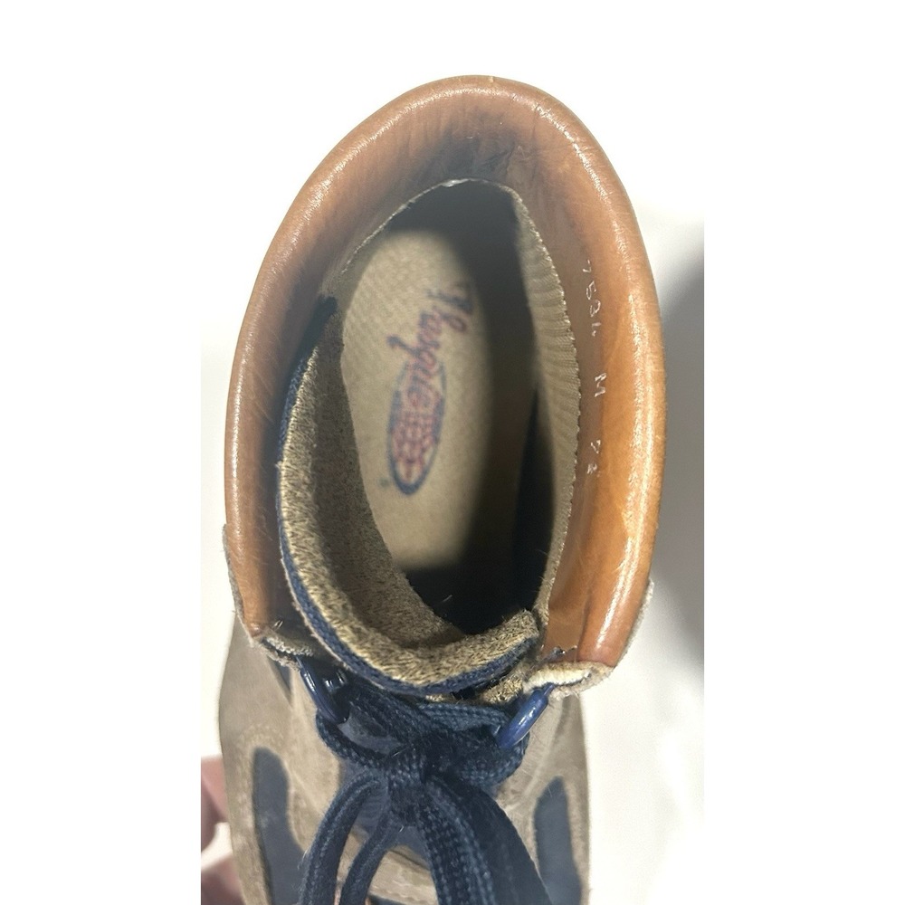 VTG Vasque Skywalk Hiking Boots 7534 Gore-Tex Women Sz 7.5 Tan Navy Gorpcore - Picture 5 of 9
